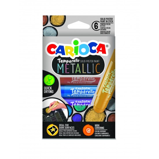 Carioca Temperello Metallic 6 Χρώματα Carioca Temperello Metallic 6 Χρώματα